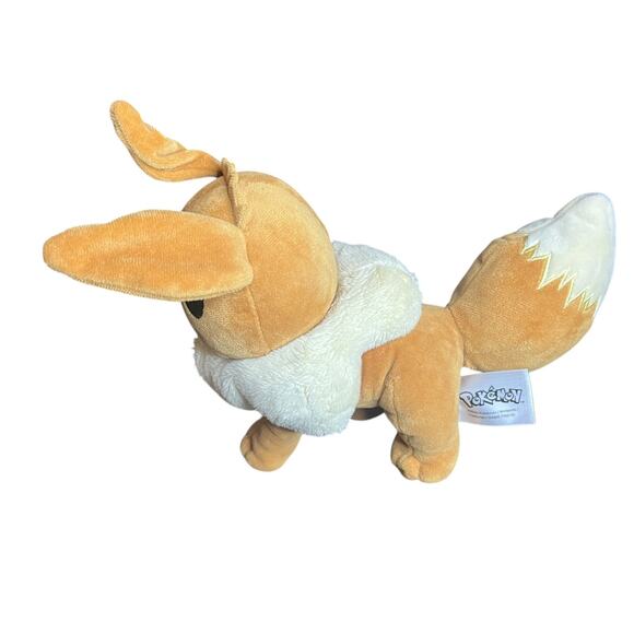 Eevee Standing Pokemon Plush Toy Stuffed Animal 9” Wicked Cool Toys Nintendo - Picture 3 of 11